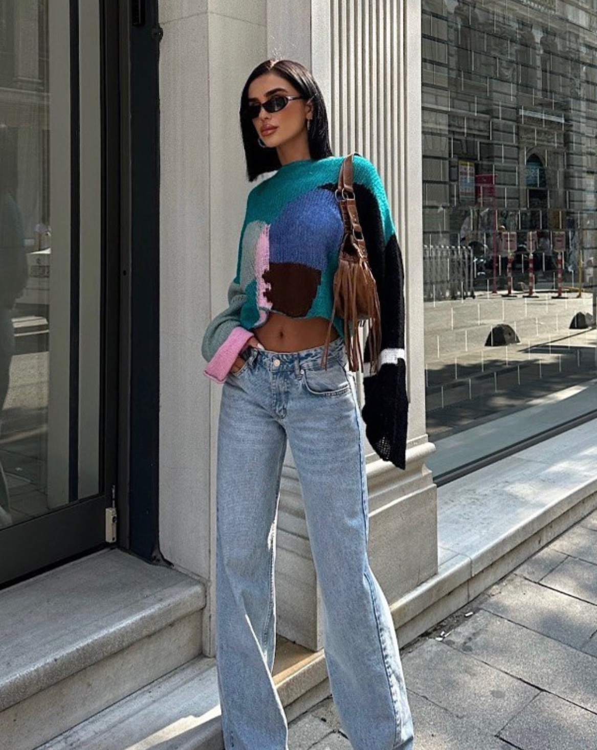 Multi-Color Abstract - Sweater