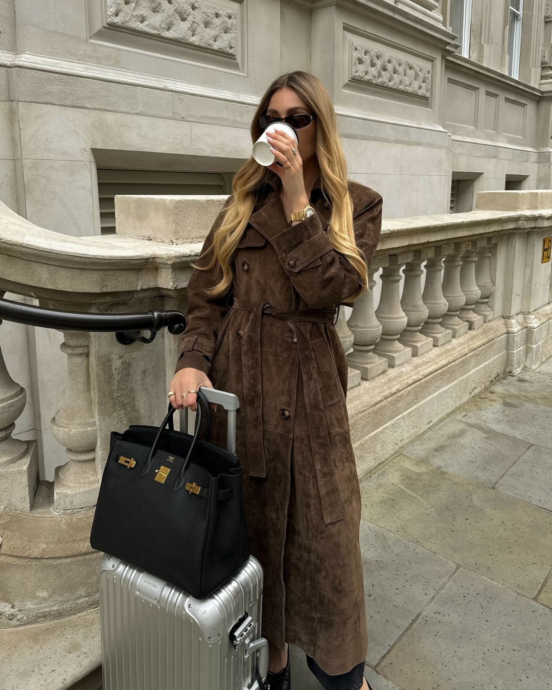 Banbury Suede Trench Coat