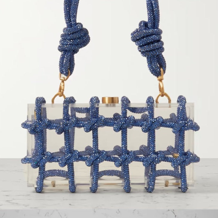 Dazzle knot clutch