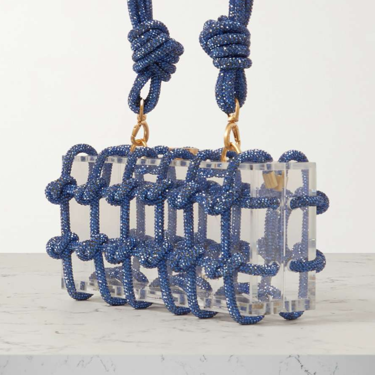 Dazzle knot clutch