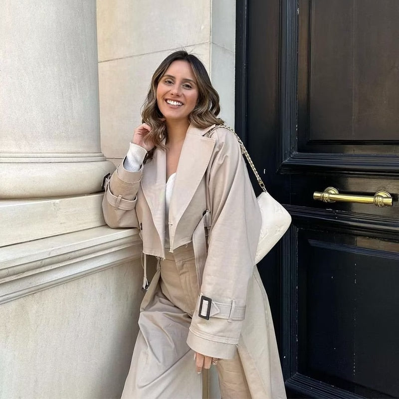 Verona Cropped Trench Jacket