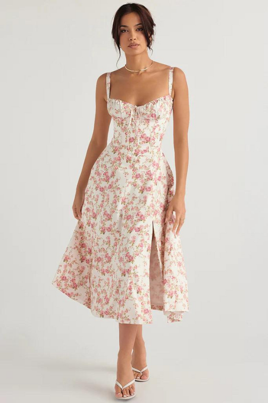 Midi Bustier Corset Sun Dress